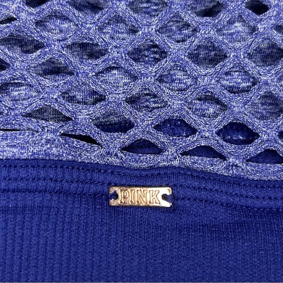 NWT PINK And Victoria’s Secret Blue Unlined Racerback Sports Bra Size XS - Picture 5 of 8